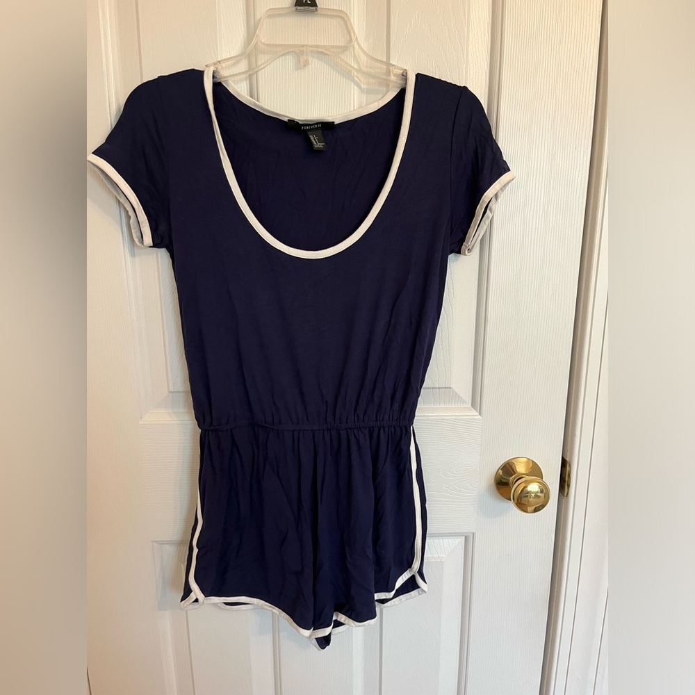 Navy Blue Romper